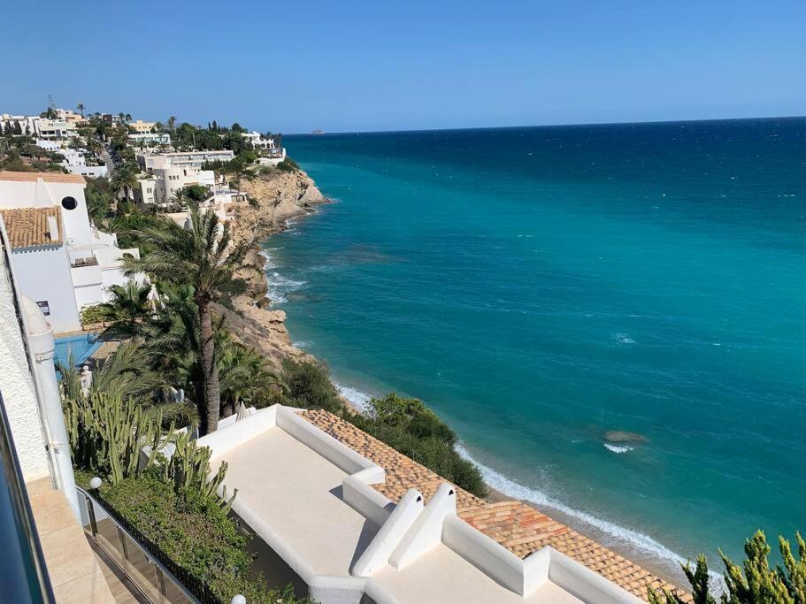 Preciosa Casa En Vilajoyosa Con Vistas Al Mar En Las Casas Colgantes Del Casco Antiguo Villajoyosa Εξωτερικό φωτογραφία